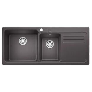 德国进口铂浪高blanco花岗岩水槽NAYA 8S沥水板石英石双盆519654