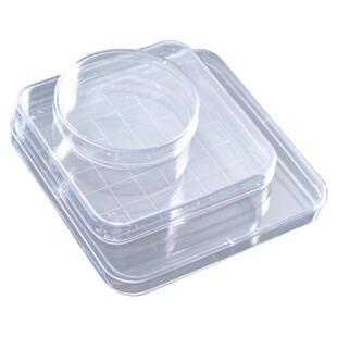 一次性培养皿90mm塑料培养皿 圆形/方形细菌平皿无菌培养皿100/120/150/60/70mm分格环氧灭菌聚苯乙烯培养皿