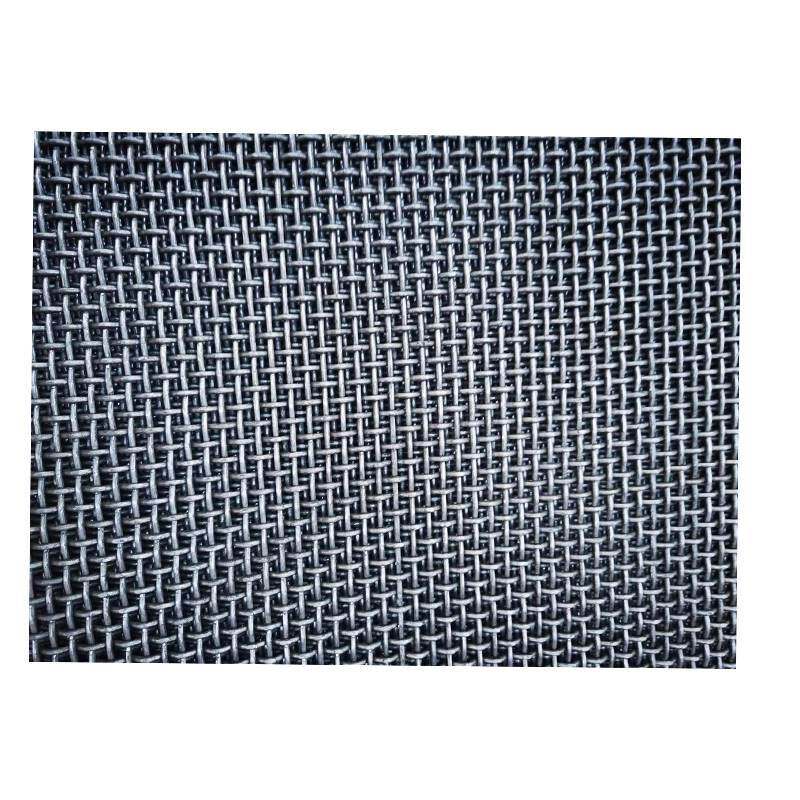 耐磨65锰钢筛网编织网筛沙网钢丝网轧花网筛石头网镀锌钢筋黑钢i.