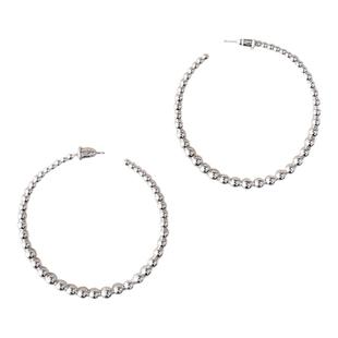 李一桐同款 Picnique大珠小珠圆满hoop耳圈耳环