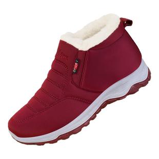 老北京棉鞋女款冬季新款加绒加厚羊毛妈妈鞋防滑保暖中老年雪地靴