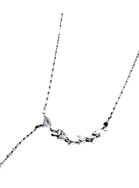 银奥999足银麦穗女生项链