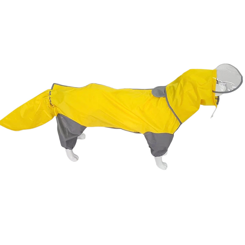 中大型犬四脚全包宠物狗狗雨衣
