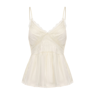 「LA」雾野玫瑰*轻奢高贵性感纯欲三件套缎面吊带睡衣家居服套装