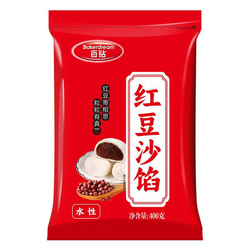 百钻红豆沙馅400克家用糕点馅料