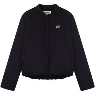 TEENIEWEENIE bearnova女装冬时髦棒球领面包感棉服短款宽松外套