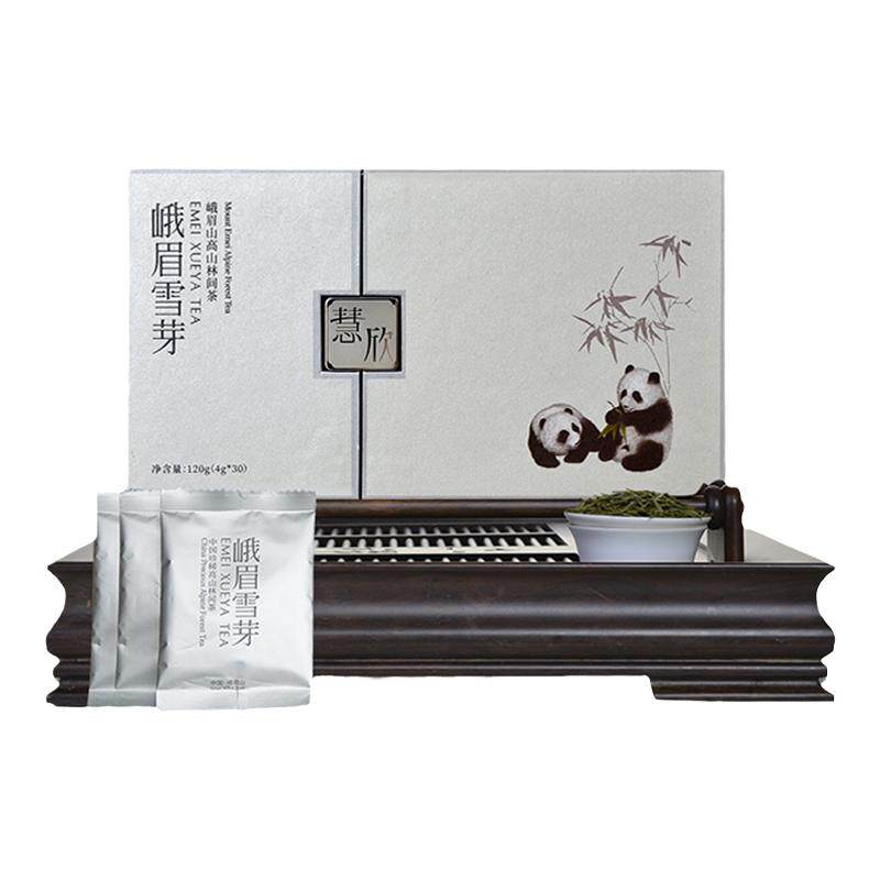 2026明前新茶 峨眉山高山绿茶峨眉雪芽慧欣120g茶叶礼盒春茶