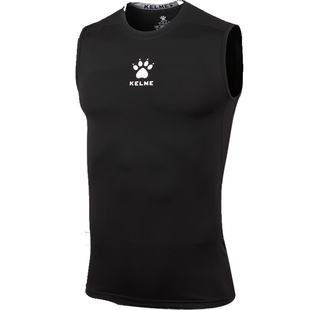 断码特价卡尔美夏弹力速干无袖紧身服跑步服健身房篮球训练服透气