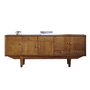 Ni尼家中古电视柜客厅实木储物柜子复古日式餐边柜侘寂风沙发背柜