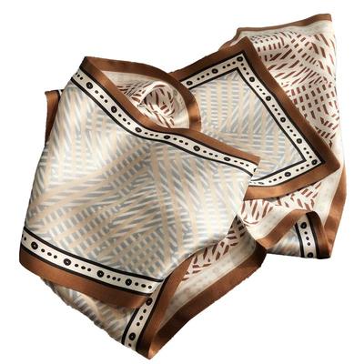 双面双色100%真丝丝巾小长条百搭