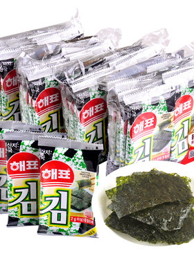 海牌64包韩国进口芥末番茄海苔