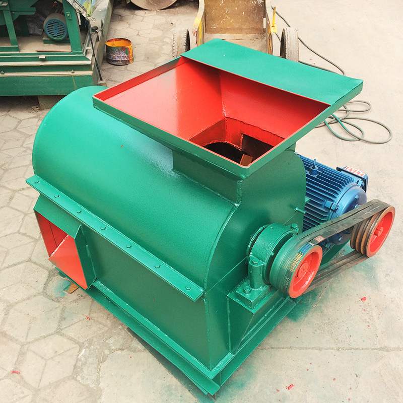 供应牛鸡粪半湿料粉碎机卧式有机肥设备小型半湿物料电动