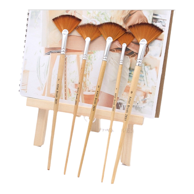 水粉多用途鱼尾扇形画笔