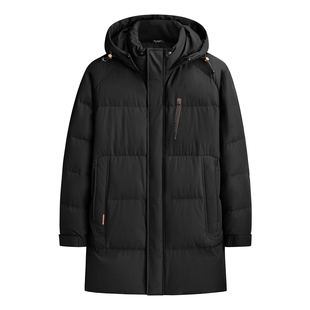 特大码男士羽绒服中长款冬季加肥加大200-250-270斤胖子保暖外套