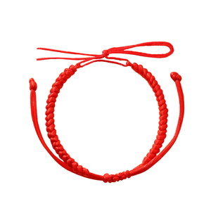 半成品手绳纯手工编织diy可串珠线绳金刚结男女情侣本命红绳手链