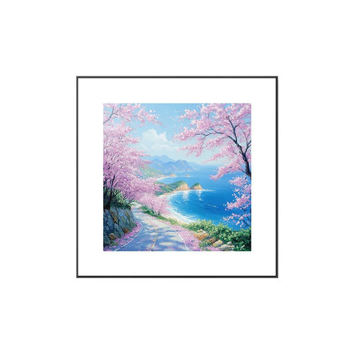 原创画客厅沙发背景墙小清新风景装饰画玄关餐厅壁画卧室玄关挂画
