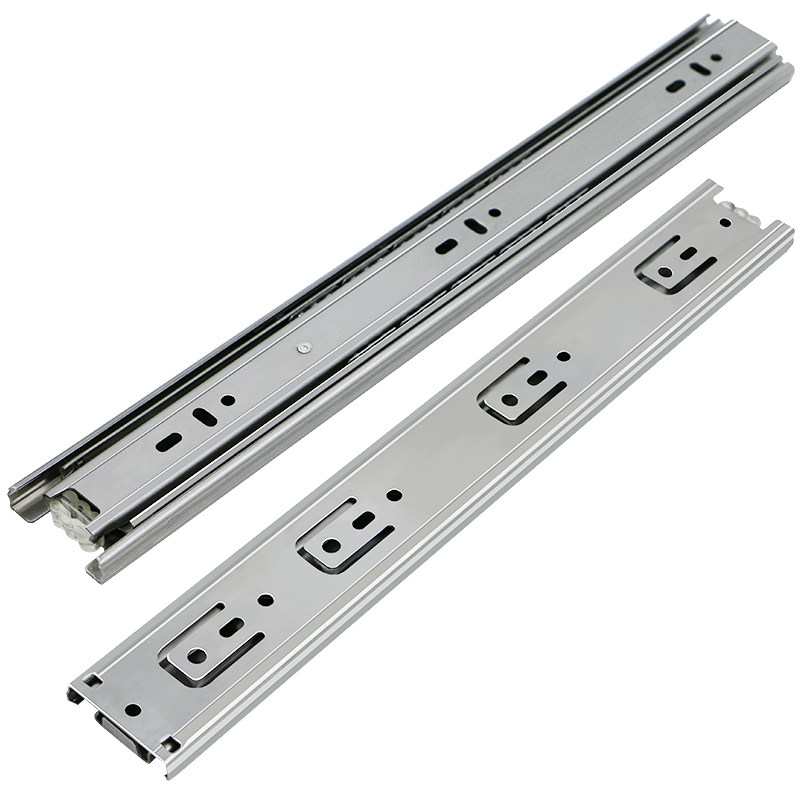 45宽不锈钢双层滑轨三节轨道导轨IDC31-250/300/350/400/450/500