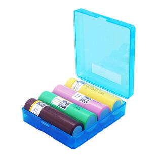 18650/18500/16340/21700充电锂电池收纳储存盒4节2装保护盒尖头