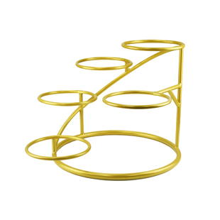 螺旋菜架台阶式摆菜架酒店旋转餐桌转盘支架餐厅菜品多层展示架子