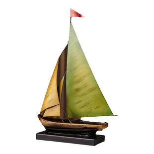 一帆风顺帆船模型摆件客厅电视柜酒柜办公室展示柜轻奢高档装饰品