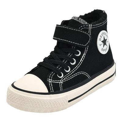 儿童秋冬季加绒加厚二棉鞋帆布鞋