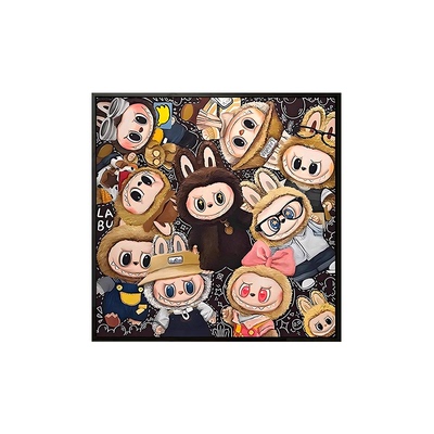 拉布布diy数字油画潮流装饰画