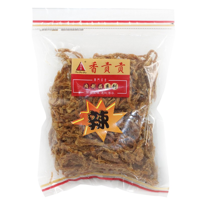 猪肉丝250g袋厦门香贡贡新鲜美味香辣肉条肉干肉脯片秘制食品特产