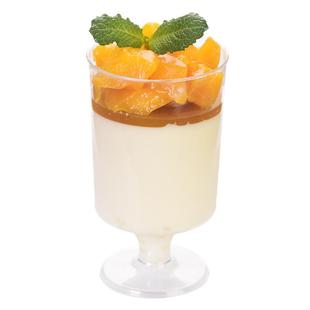 小酒杯杯高脚慕斯硬塑料加厚一次性杯子布丁奶冻甜品杯迷你网红
