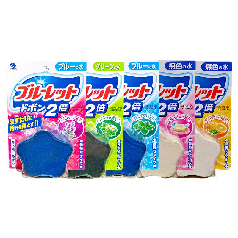 日本小林制药洁厕块马桶水箱坐便清洁剂蓝泡泡星星洁厕剂除臭异味