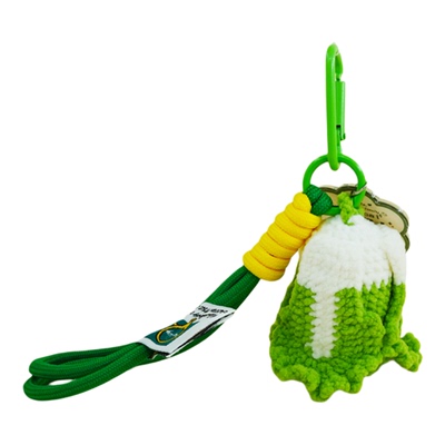 大白菜发财玩偶钥匙扣挂件