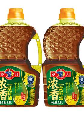 多力浓香菜籽油1.8L*2物理压榨
