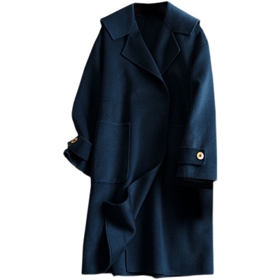 大码女装胖妹妹mm高端纯羊毛外套