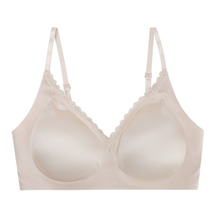 馨帮帮Bra  纯欲蕾丝性感深V内衣女小胸聚拢软支撑防下垂无痕文胸
