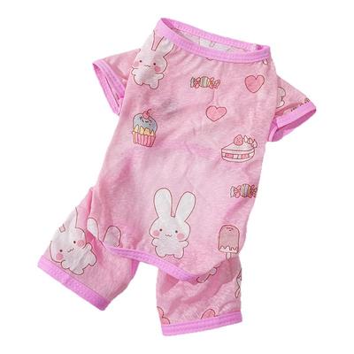 夏季猫咪衣服薄款四脚衣透气防晒防掉毛英短布偶德文幼猫小狗服饰