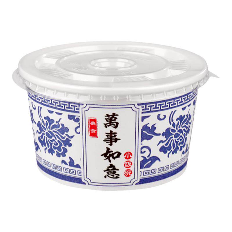 国风一次性碗筷带盖子整箱批定制