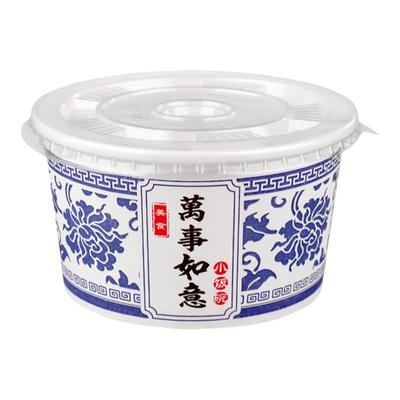 国风一次性碗筷带盖子整箱批定制