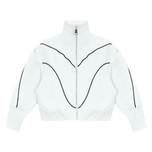 jojo童装女童立领外套春秋季新款洋气百搭上衣儿童撞线条纹棒球服