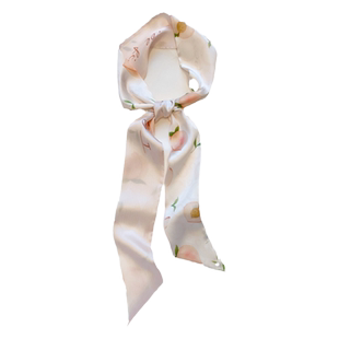 粉色长条小丝巾女春秋夏季绑包包缠带丝带ins少女编发带领带腰带