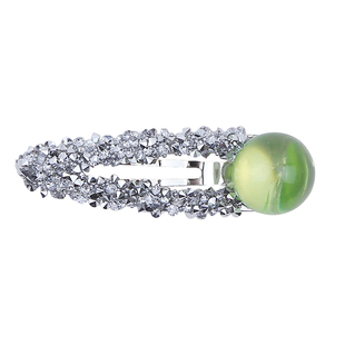 儿童彩色亮闪水晶球球发夹甜美韩系宝宝细闪闪钻发夹女童夹子发饰