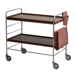 grado格度|行云小推车沙发边柜可移动茶几置物架不锈钢沙发边几