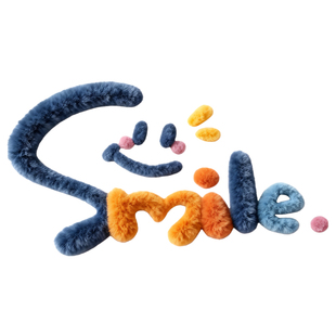 整张可裁剪仿刺绣幸运英文热转印衣服印花装饰白墨高弹胶印烫画贴