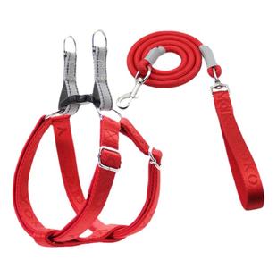 新年狗狗牵引绳遛狗胸背带加厚背心式狗绳大中小型犬泰迪柯基狗链