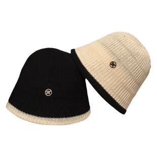 草编渔夫帽女夏季大头围遮阳水桶草帽拼色百搭防晒显脸小素颜盆帽