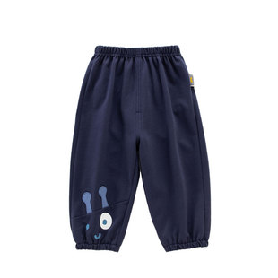 童泰儿童裤子春秋薄款宝宝长裤2026新款宽松男童女童休闲可爱洋气