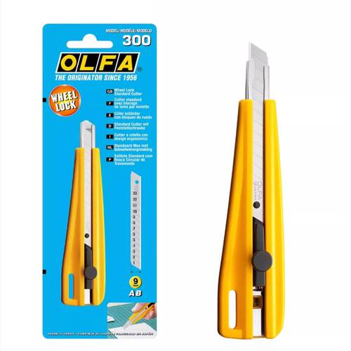 日本原装进口 OLFA 300 爱利华9MM刀片固定切割刀 美工刀 刮纸刀