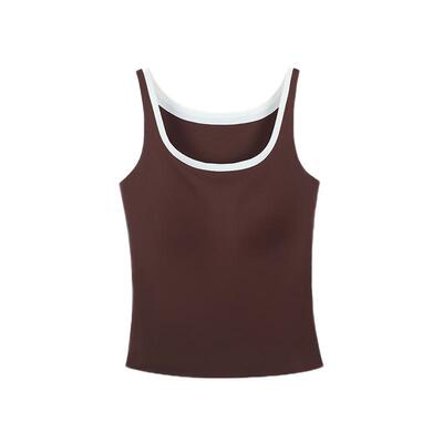 哥弟商元背心女外穿运动美背