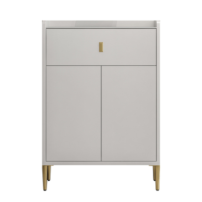 轻奢岩板超薄实木茶水柜可定制