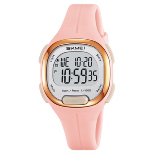 时刻美学生手表男女款多功能方块儿童电子表运动时尚夜光防水腕表