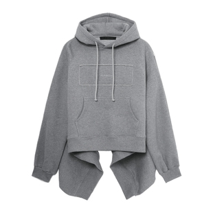 IT ALAINPAUL女装廓形连帽卫衣新款个性解构感拼接连帽衫WEHO04XN