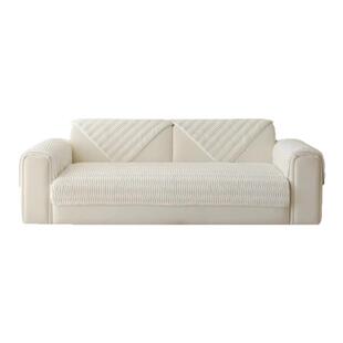 撸猫感兔毛绒沙发垫冬季加厚坐垫子皮沙发套罩2025新款秋冬盖布巾